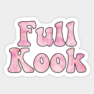 Tie Dye Pink Full Kook Sticker